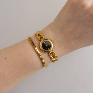 Vintage Westar Swiss Dainty Bezel Gold Watch